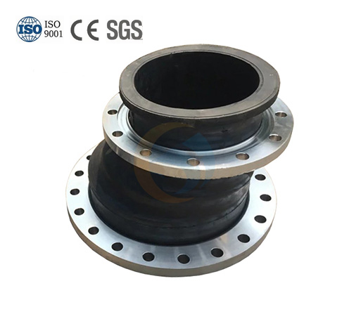 Eccentric reducing rubber expansion joint